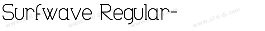Surfwave Regular字体转换